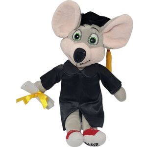 Chuck E. Cheese Plush Doll 11" Graduation Stuffed Toy 2016 Limited Edition